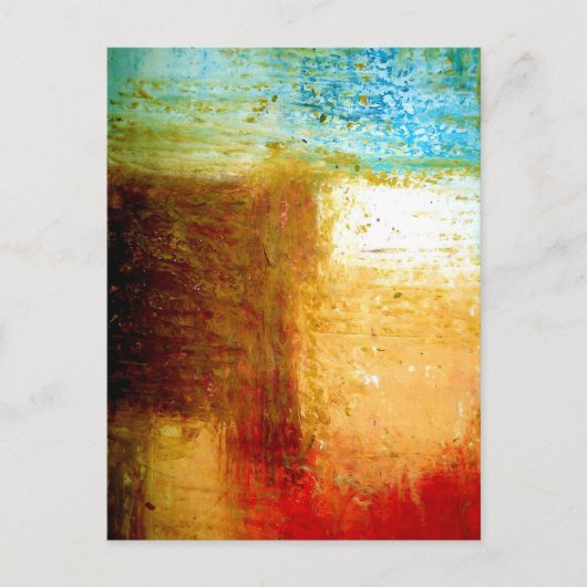 Abstracte kunst briefkaart (Voorkant)