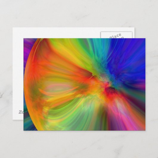 Abstracte kunst briefkaart (Voorkant / Achterkant)