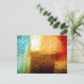 Abstracte kunst briefkaart (Staand voorkant)