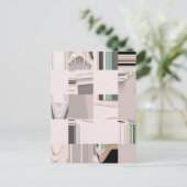 Abstracte kunst briefkaart (Staand voorkant)