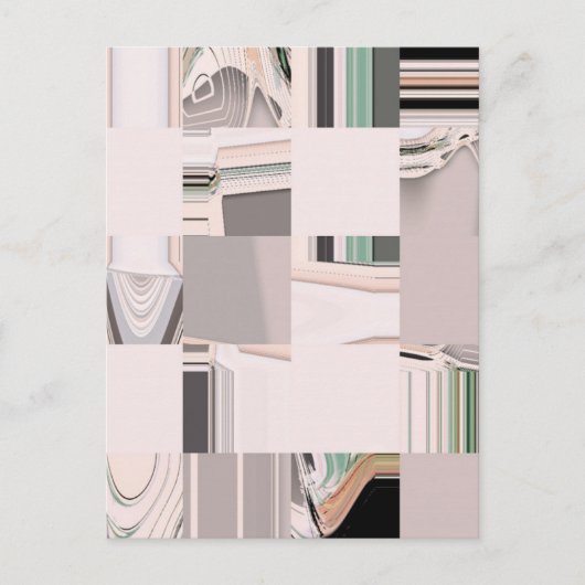 Abstracte kunst briefkaart (Voorkant)