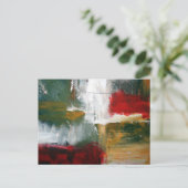 Abstracte kunst briefkaart (Staand voorkant)