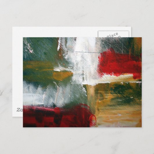 Abstracte kunst briefkaart (Voorkant / Achterkant)