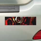 Abstracte kunst bumpersticker (Op auto)
