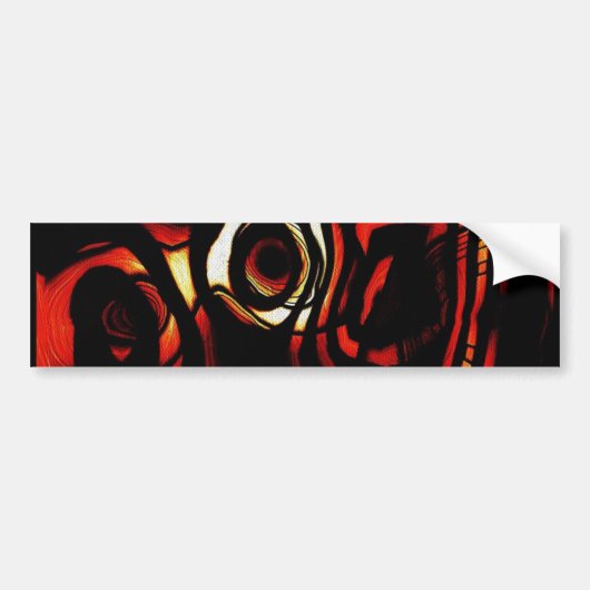 Abstracte kunst bumpersticker (Voorkant)