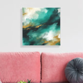 Abstracte kunst canvas afdruk (Insitu (Woonkamer))