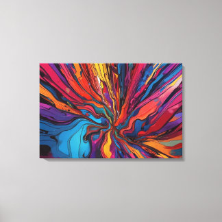 Abstracte kunst canvas afdruk