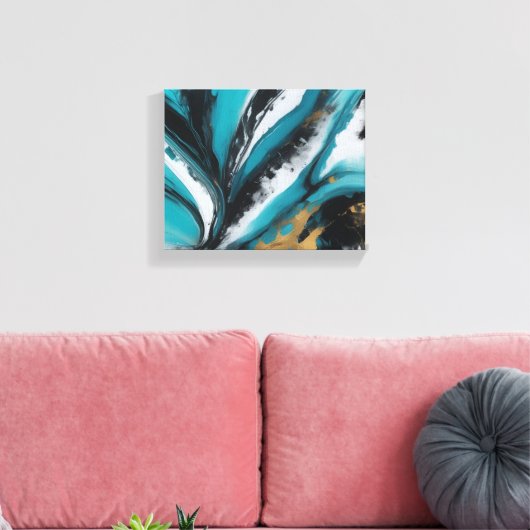 Abstracte kunst canvas afdruk (Insitu (Woonkamer))