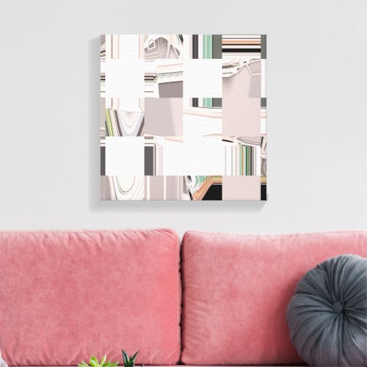 Abstracte kunst canvas afdruk (Insitu (Woonkamer))