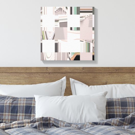 Abstracte kunst canvas afdruk (Insitu (Slaapkamer))