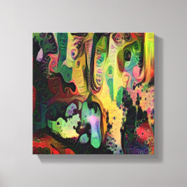 Abstracte kunst canvas afdruk