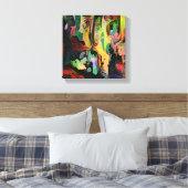 Abstracte kunst canvas afdruk (Insitu (Slaapkamer))