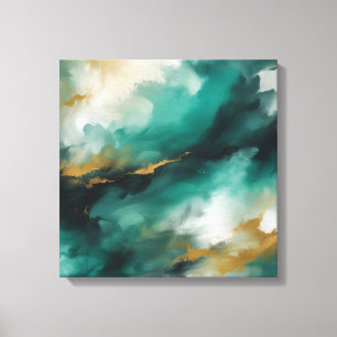 Abstracte kunst canvas afdruk