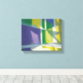 Abstracte kunst canvas afdruk (Insitu (Houten vloer))