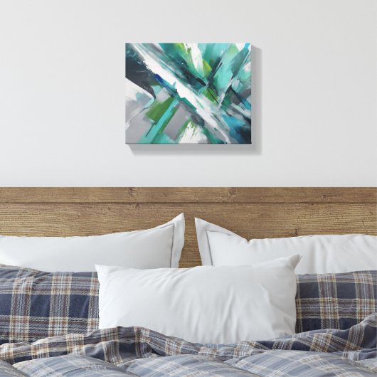 Abstracte kunst canvas afdruk (Insitu (Slaapkamer))