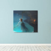 Abstracte kunst canvas afdruk (Insitu (Houten vloer))