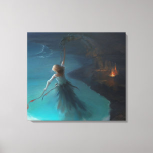 Abstracte kunst canvas afdruk