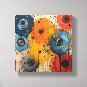 Abstracte kunst canvas afdruk