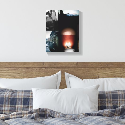 Abstracte kunst canvas afdruk (Insitu (Slaapkamer))