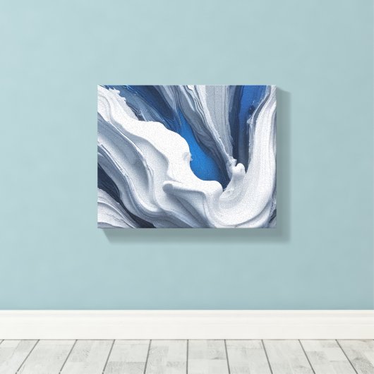 Abstracte kunst canvas afdruk (Insitu (Houten vloer))