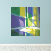 Abstracte kunst canvas afdruk (Insitu (Houten vloer))
