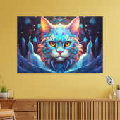 Abstracte kunst canvas print (Insitu (Woonkamer))