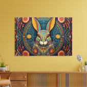 Abstracte kunst canvas print (Insitu (Woonkamer))