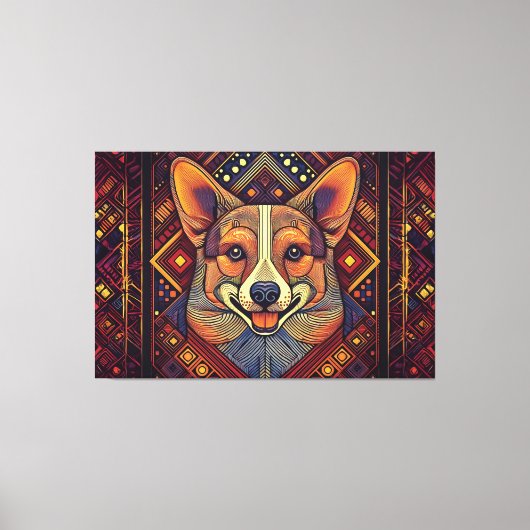 Abstracte kunst canvas print (Voorkant)