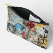  Abstracte Kunst Collage Cosmetische Tas (Open)