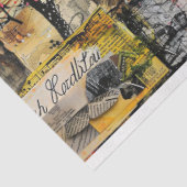 Abstracte Kunst Collage Decoupage Tissuepapier (Detail)