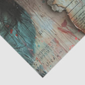 Abstracte Kunst Collage Decoupage Tissuepapier (Detail)