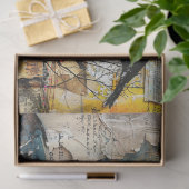 Abstracte Kunst Collage Decoupage Tissuepapier (Geschenk)