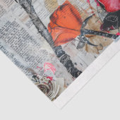  Abstracte Kunst Collage Decoupage Tissuepapier (Detail)