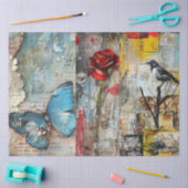  Abstracte Kunst Collage Decoupage Tissuepapier (Craft)