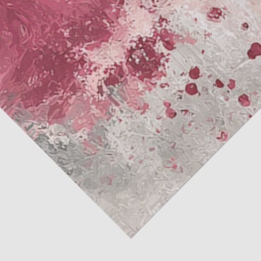 Abstracte kunst College Distressed Bloemen Decoupa Tissuepapier (Detail)