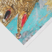 Abstracte kunst decoupage van Queen Tissuepapier (Detail)