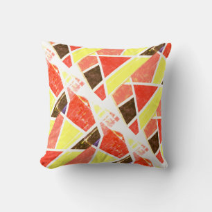 Abstracte kunst die één van een soort proefkussen  kussen