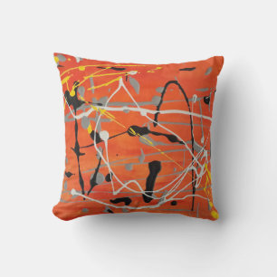 Abstracte kunst die één van een soort proefkussen  kussen