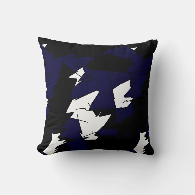 Abstracte kunst die één van een soort proefkussen  kussen (Voorkant)