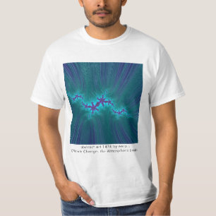 Abstracte kunst door de atmosfeer van de klimaatve t-shirt