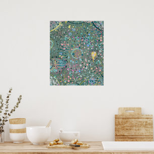 Abstracte Kunst: Door de Weide Poster
