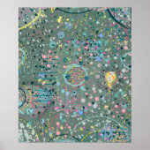 Abstracte Kunst: Door de Weide  Poster (Voorkant)