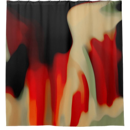 Abstracte kunst douchegordijn (Voorkant)