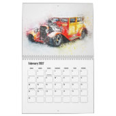 Abstracte Kunst Drag Auto Kalender (Feb 2027)