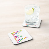 Abstracte kunst drankjes onderzetter (Rechterzijde)