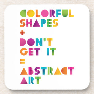 Abstracte kunst drankjes onderzetter