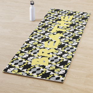 Abstracte Kunst Driehoek Piramide Adem Yoga Mat