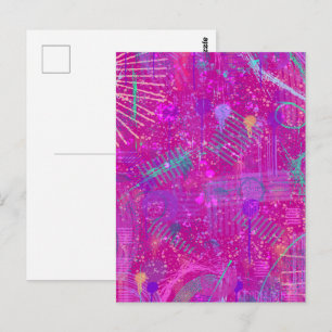 Abstracte Kunst: Een Echte Persoonlijkheid  Briefkaart