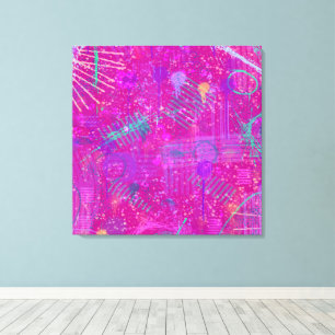 Abstracte kunst: een echte persoonlijkheid canvas afdruk