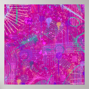 Abstracte Kunst: Een Echte Persoonlijkheid Poster